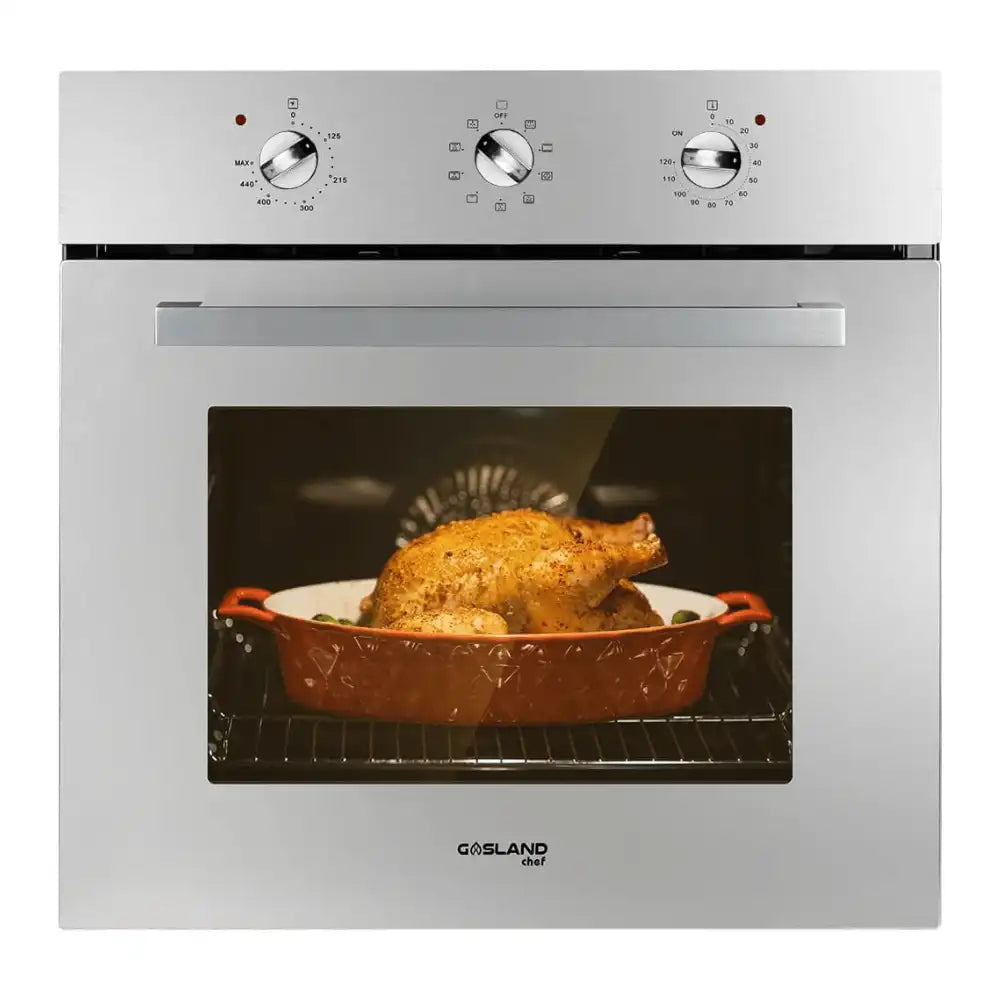 GASLAND Chef 24 Inch 2.3Cu.f 9 Cooking Modes Stainless Steel Built-in Electric Single Wall Oven with Rotisserie - Gaslandchef