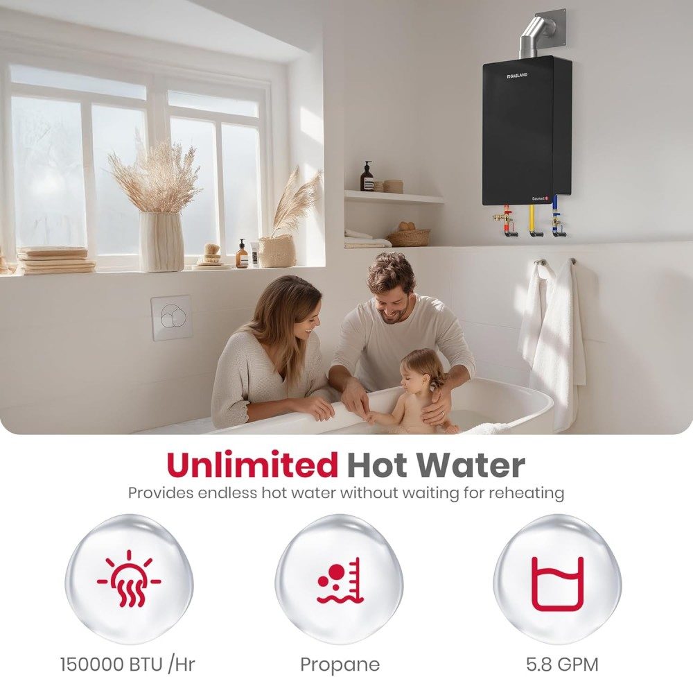 GASLAND Gasmart E Residential Indoor LPG Tankless Water Heater