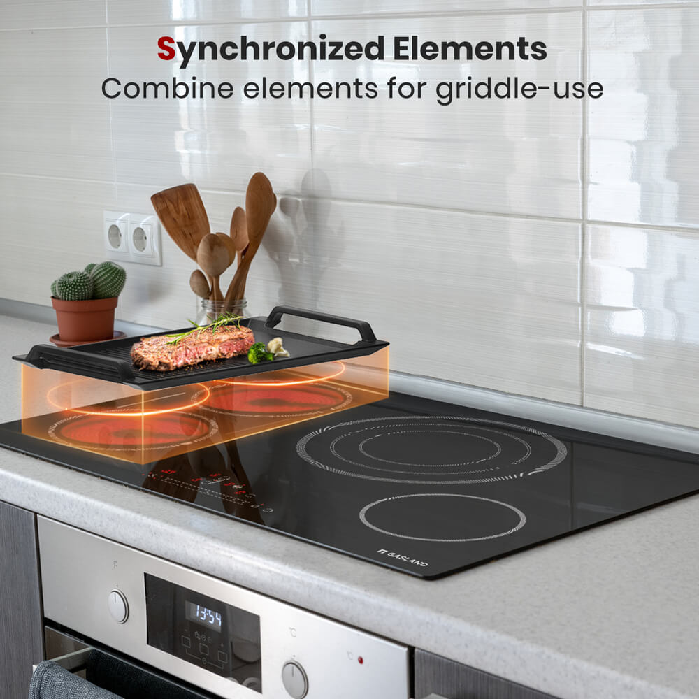 GASLAND 30" 4 Burner Sync Element Slide Touch Control Electric Cooktop