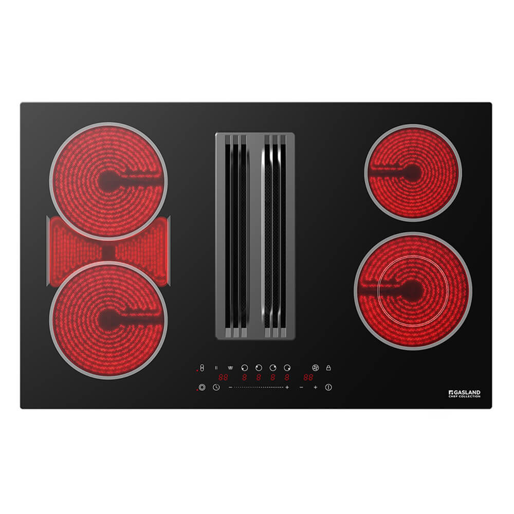31.5'' 4 Burner Downdraft Vent Electric Cooktop