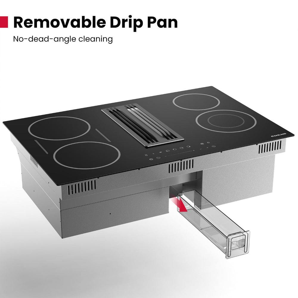 GASLAND 30'' 4 Burner Downdraft Vent Electric Cooktop