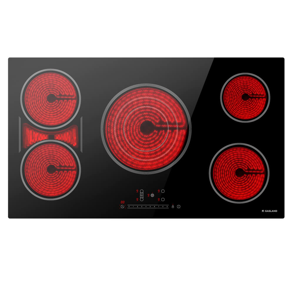 GASLAND 36 Inch 5 Burner Flexzone Slide Touch Control Ceramic Electric Cooktop for Wholesale