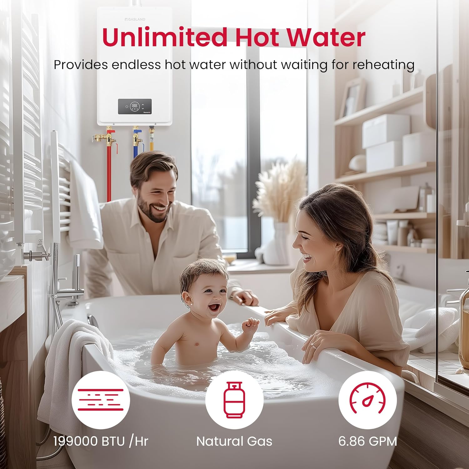 GASLAND Gasmart Residential Indoor Tankless Natural Gas Water Heater