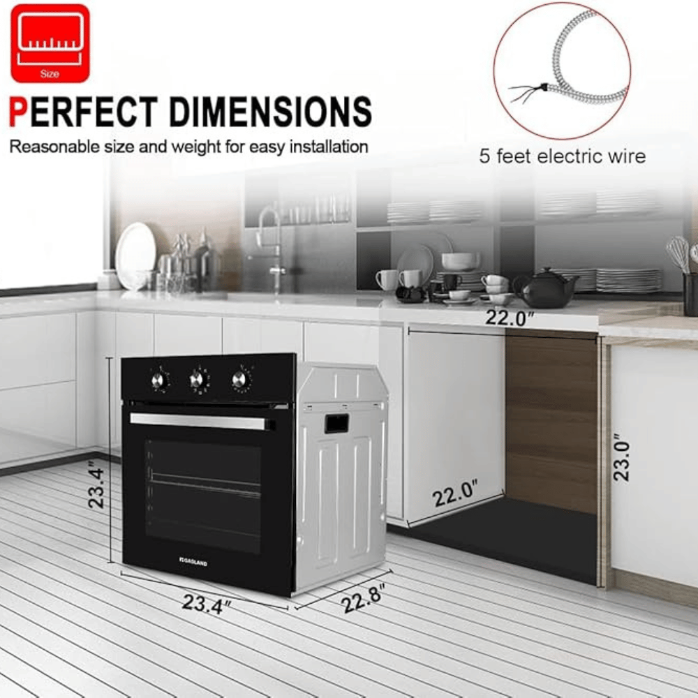 GASLAND 24" Electric Wall Oven & 30'' Gas Cooktop - 2pcs Bundle