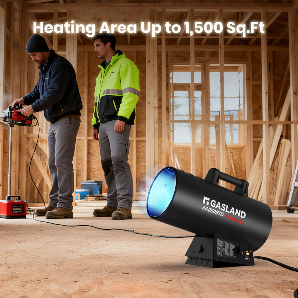GASLAND Flame Jet Propane Force Air Heater 60,000 BTU