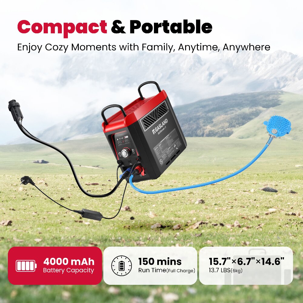 GASLAND GOSHOWER 3 MAX Outdoor Portable Tankless Water Heater With Pump