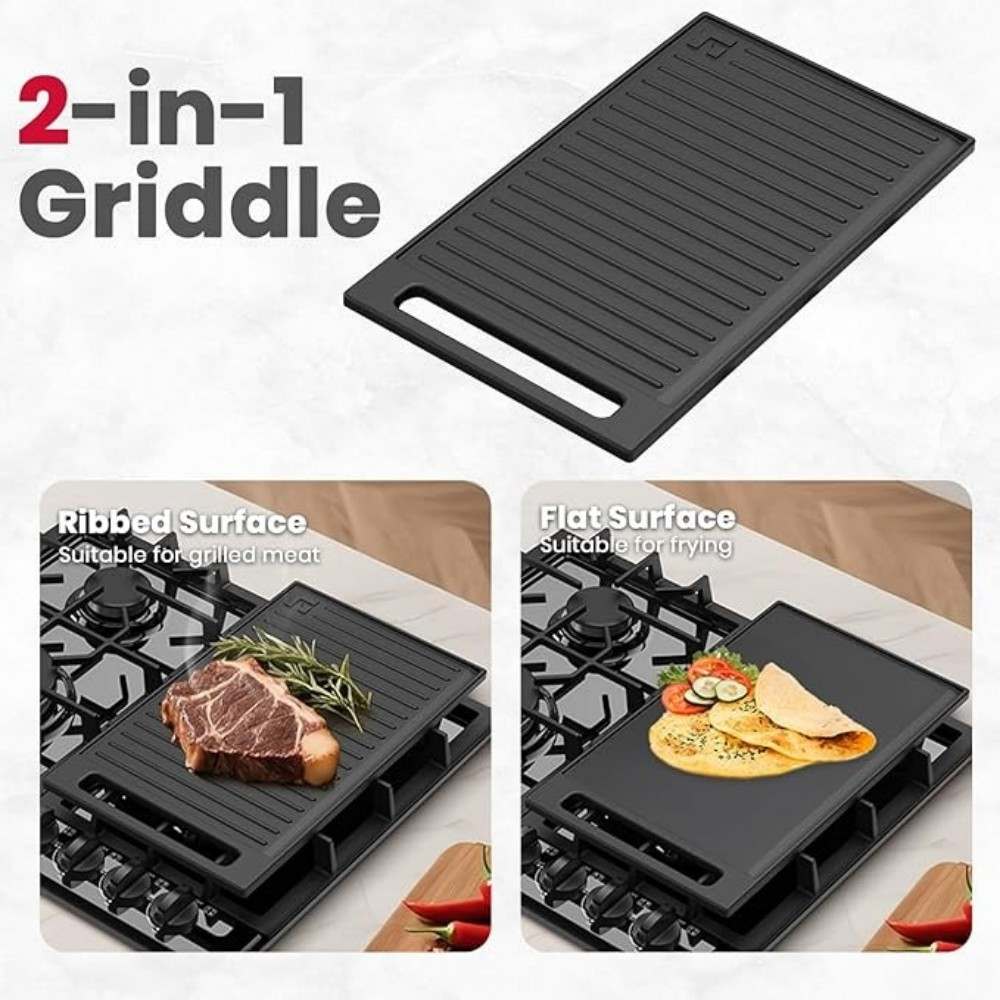 GASLAND 24 Inch 4 Burner Stainless Steel Gas Cooktop