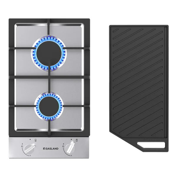 GASLAND 12" 2 Burner Stainless Steel Gas Cooktop