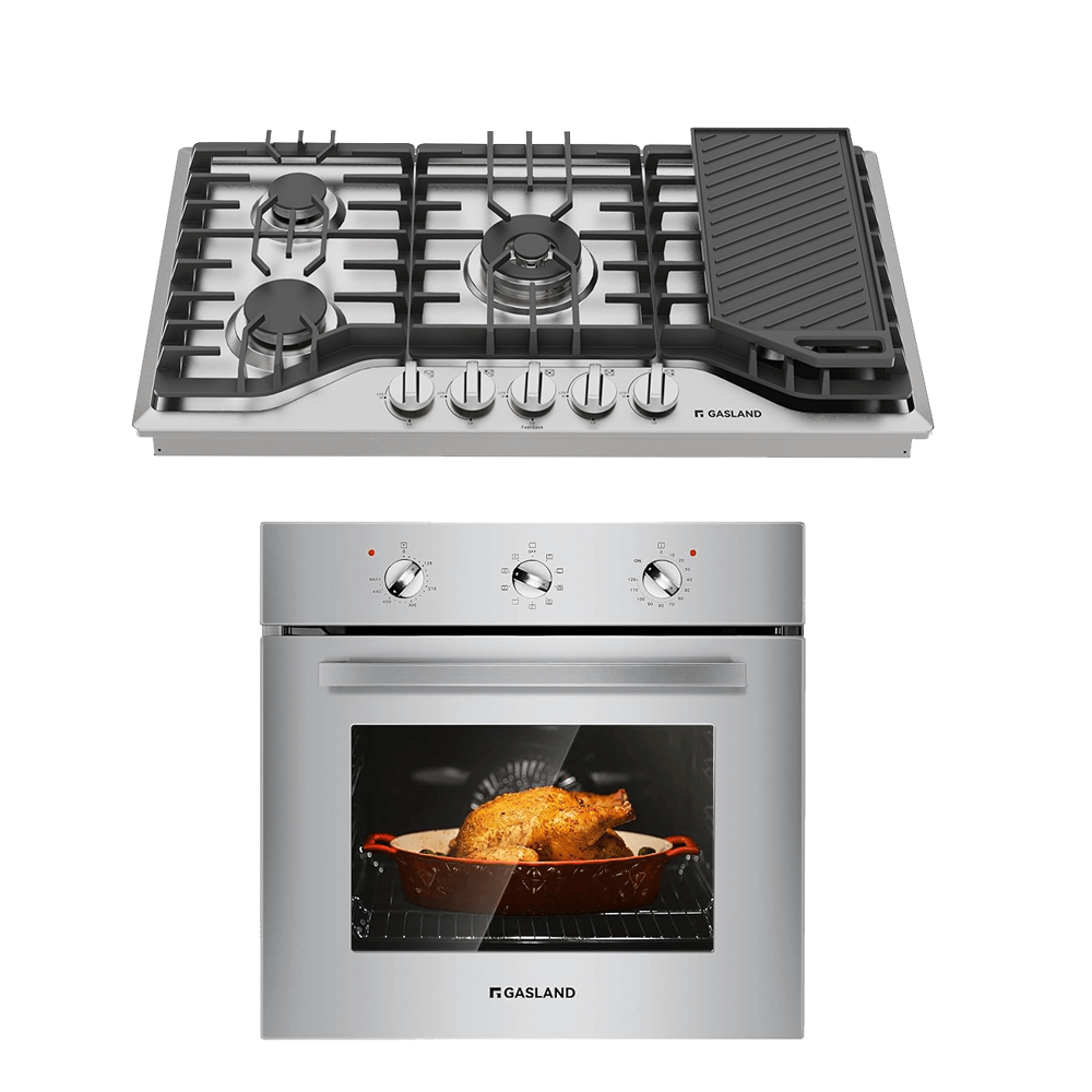 GASLAND 24" Electric Wall Oven & 30'' Gas Cooktop - 2pcs Bundle