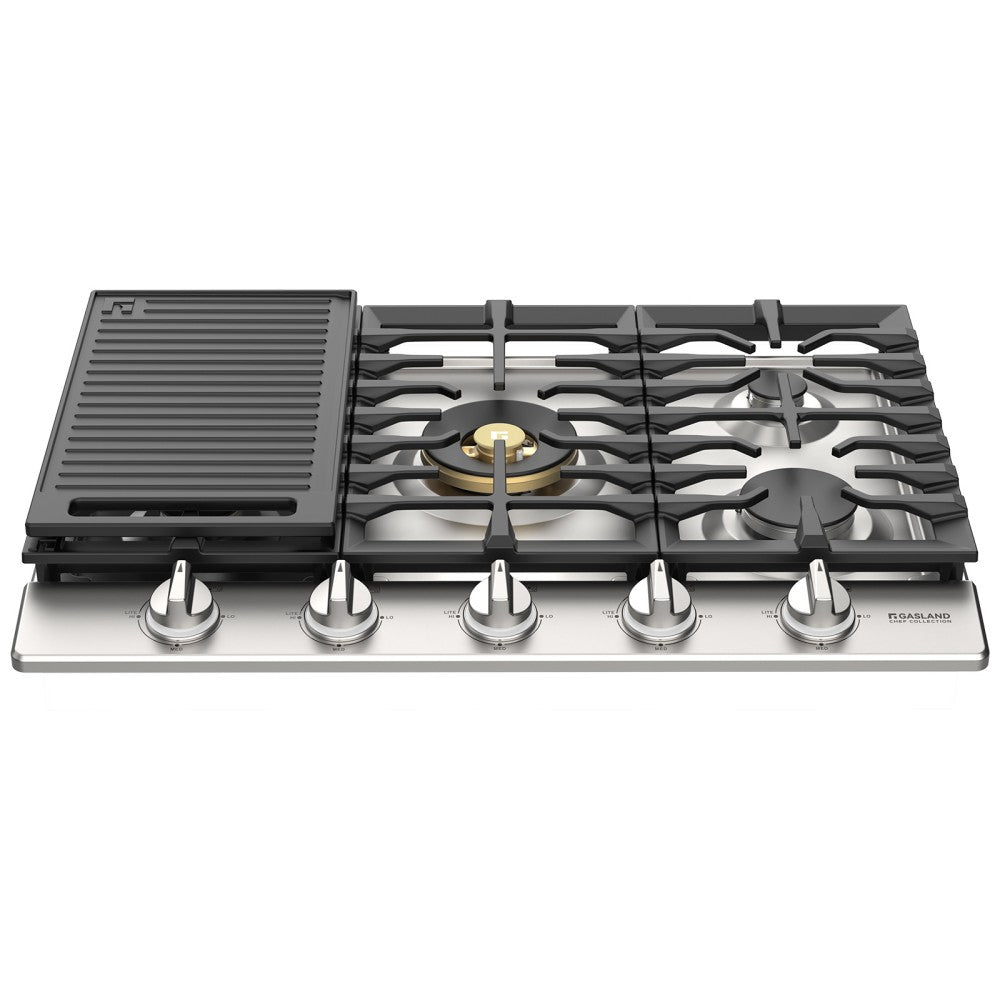 GASLAND 30" Gas Cooktop with Reversible Grill & 5 High-Efficiency Burners