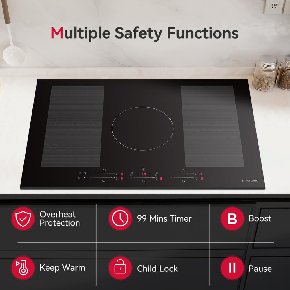 GASLAND 30" 5 Burner Sensor Touch Control Induction Cooktop