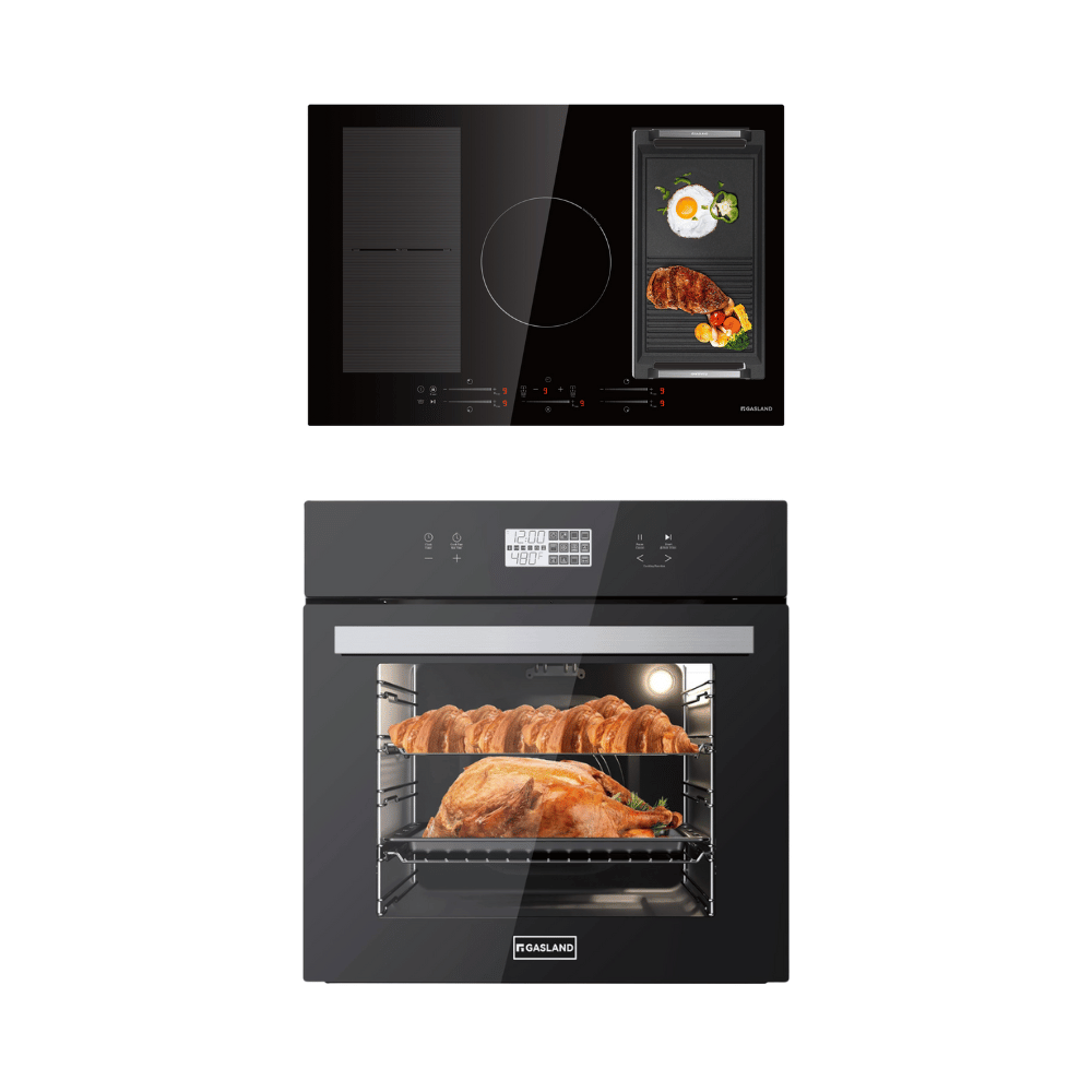 30'' Black Induction Kitchen Appliance Set
