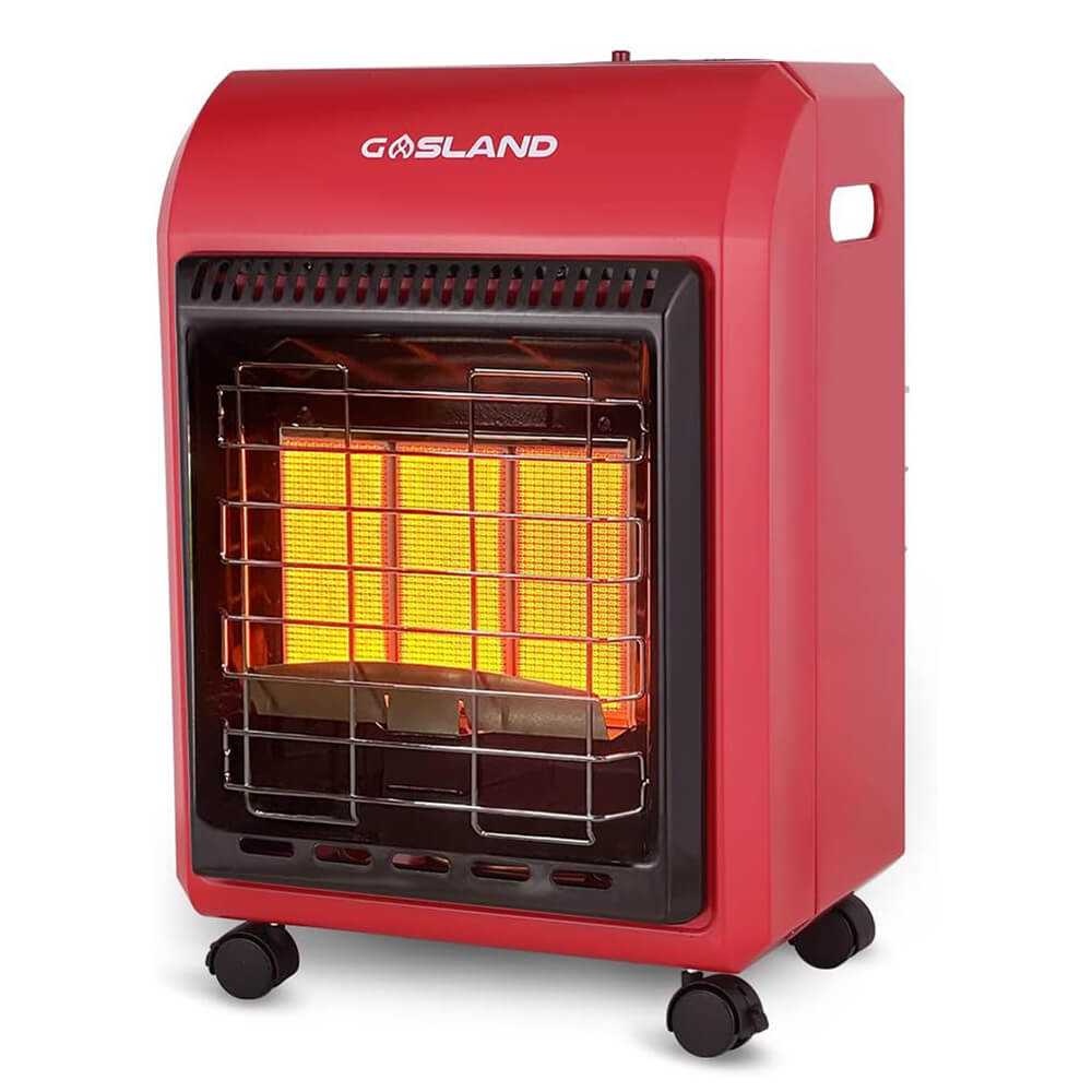 GASLAND MHA18R Propane Heater with LP Regulator Hose, 18,000 BTU Warm Area  up to 450 sq. ft Ultra Quiet Portable LP Gas Heater - Red | Gaslandchef