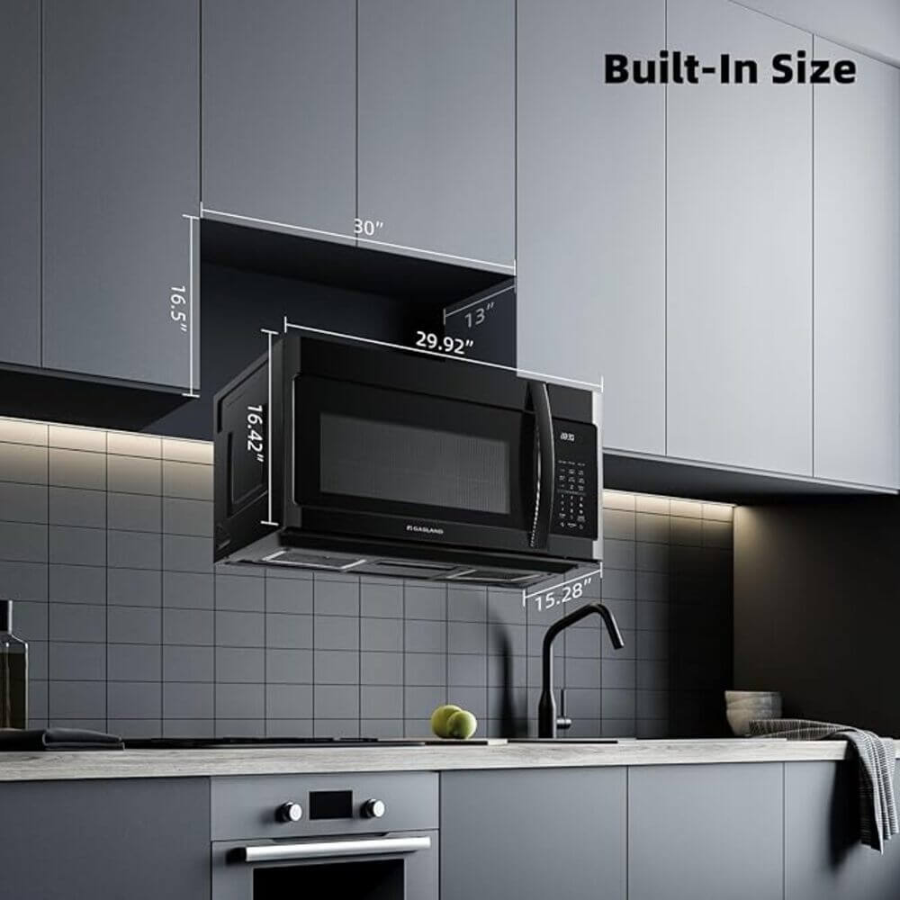 GASLAND 30" 1.9 Cu. Ft. Over the Range Microwave - Black