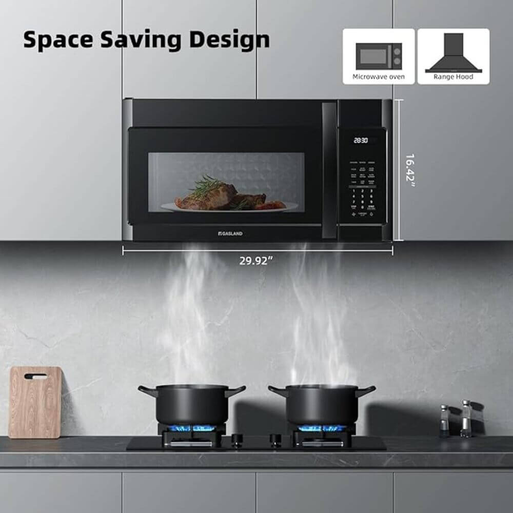 GASLAND 30" 1.9 Cu. Ft. Over the Range Microwave - Black