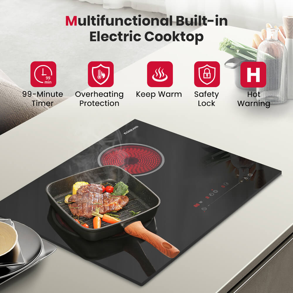 GASLAND 21" 2 Burner Touch Control Electric Cooktop