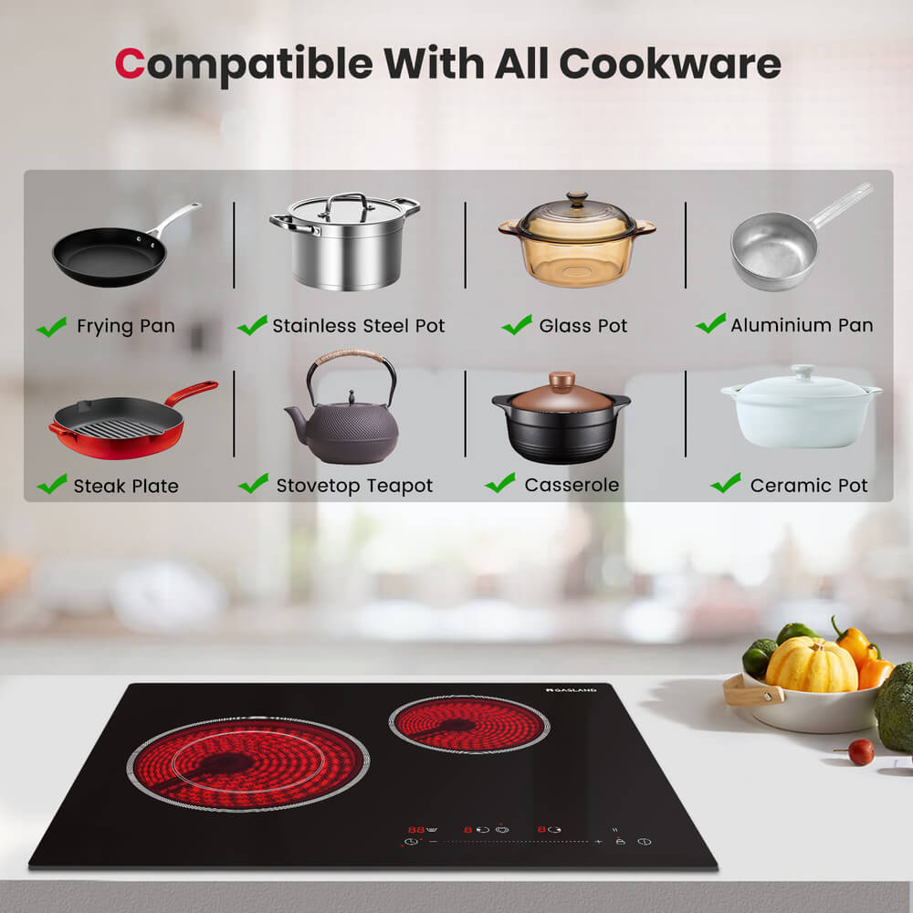 GASLAND 21" 2 Burner Touch Control Electric Cooktop
