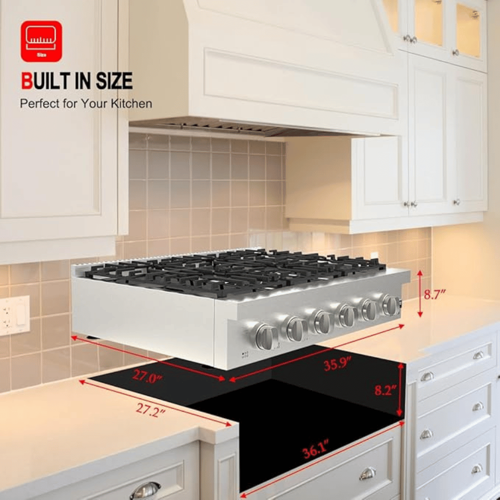 GASLAND 36 Inch 6 Burner Stainless Steel Professional Gas Rangetop for Wholesale