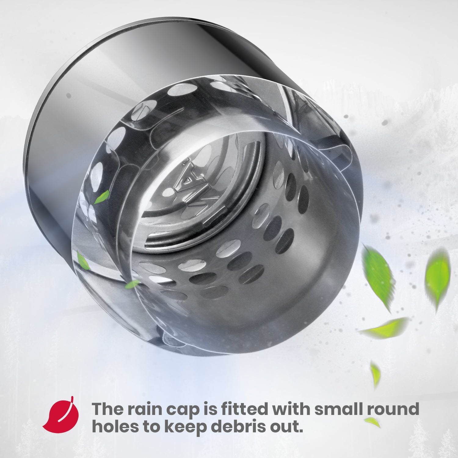 4.33 Inch Rain Cap For GASLAND 2.64/3.18/4.22GPM Water Heater