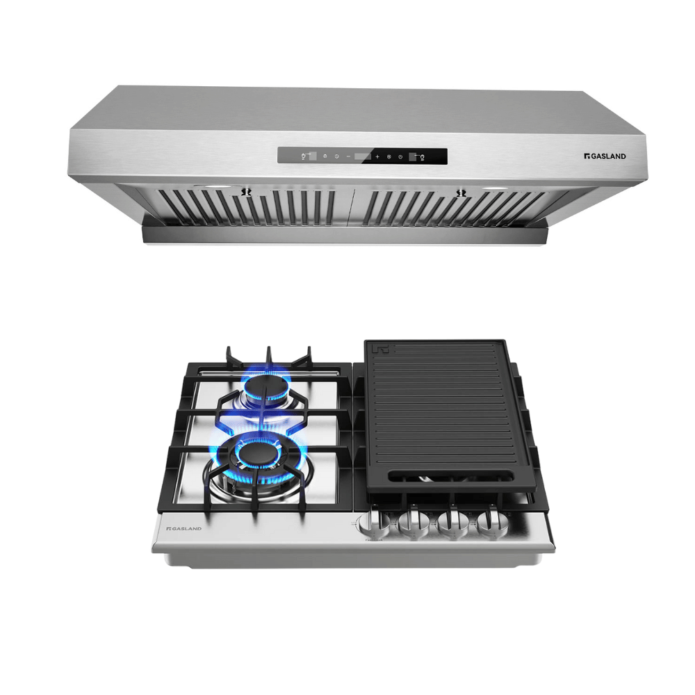 24'' Stainless Steel Gas Kitchen Appliance Set