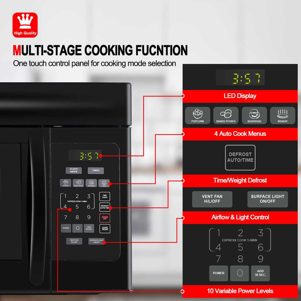 OTR Microwave Oven-OTR1603BN-GASLAND Chef