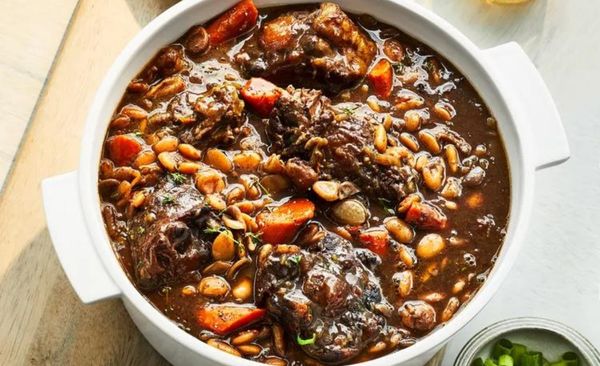 Gasland Chef Jamaican Braised Oxtails with Carrots and Chiles Recipe