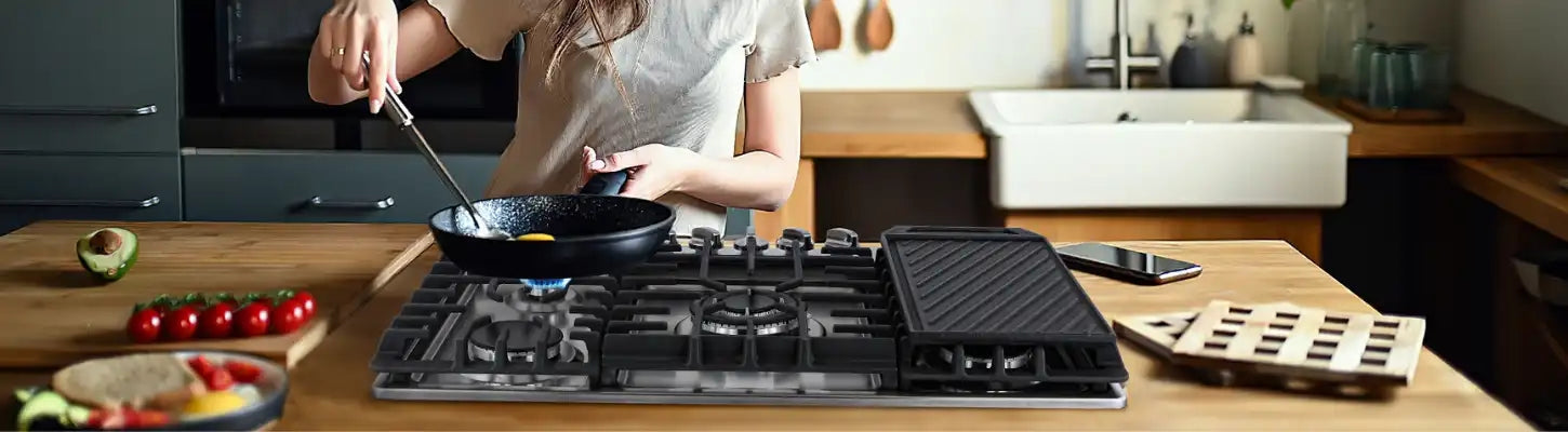 Chef Cooktop GASLAND Chef Gas cooktops with Griddle - Best Kitchen Stove