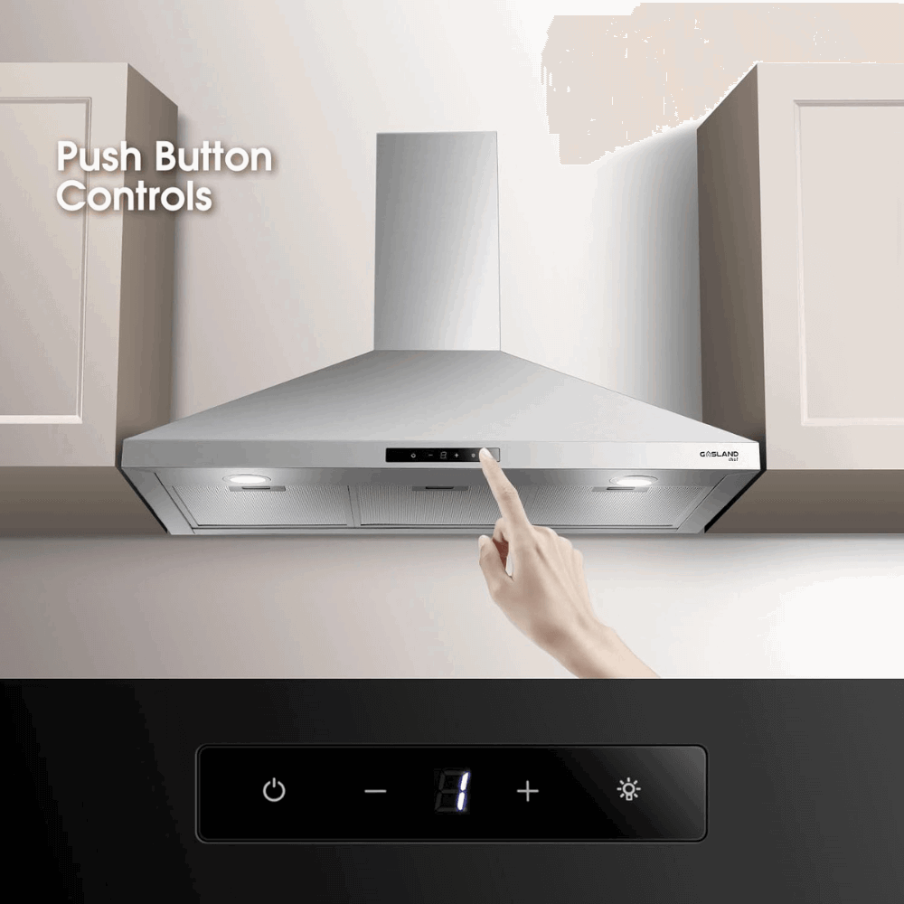 GASLAND Chef 36 Inch Ultra Quiet 3 Speed 350 CFM Ducted Sensor Touch Control Stainless Steel Wall Mount Hood