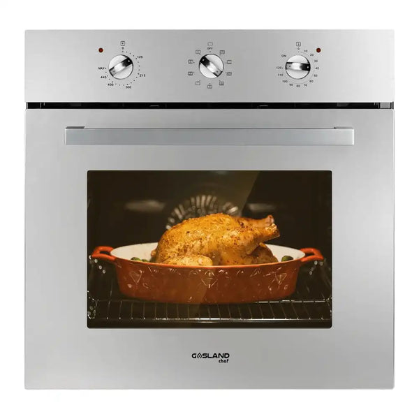 GASLAND Chef 24 Inch 2.3Cu.f 9 Cooking Modes Stainless Steel Built-in Electric Wall Oven with Rotisserie