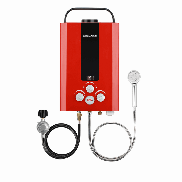 Gasland Chef Outdoor Portable Tankless Water Heater-1.58GPM 6L- Red