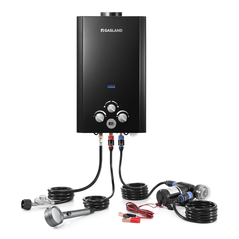 GASLAND 2.64GPM 10L Portable Tankless Propane Camper Water Heater - 68,000BTU with Pump