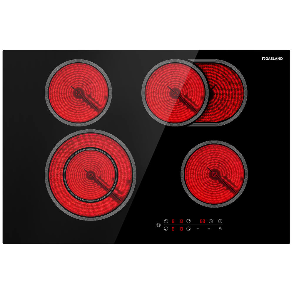 GASLAND 30 Inch 4 Burner Dual-Ring Element Sensor Touch Ceramic Cooktop