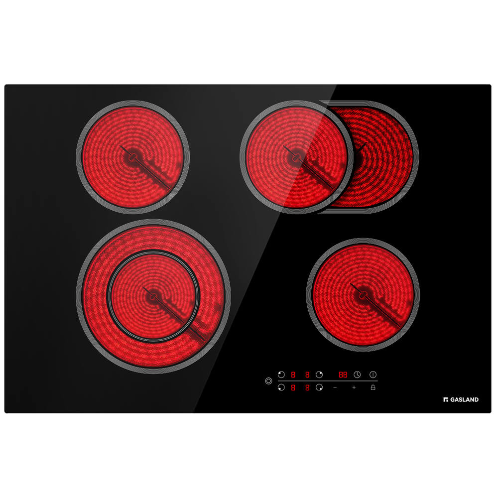 GASLAND 30 Inch 4 Burner Dual-Ring Element Sensor Touch Ceramic Cooktop