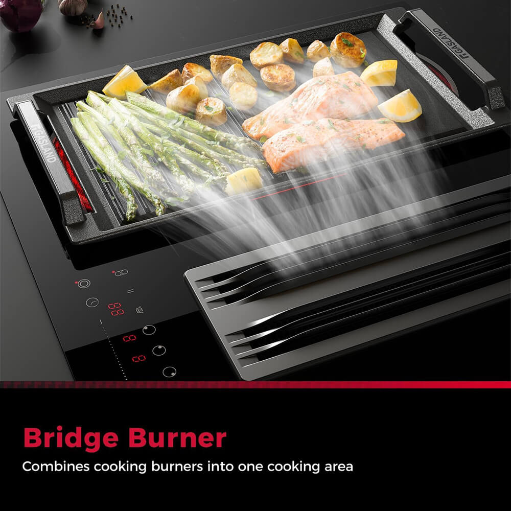 31.5'' 4 Burner Downdraft Vent Electric Cooktop