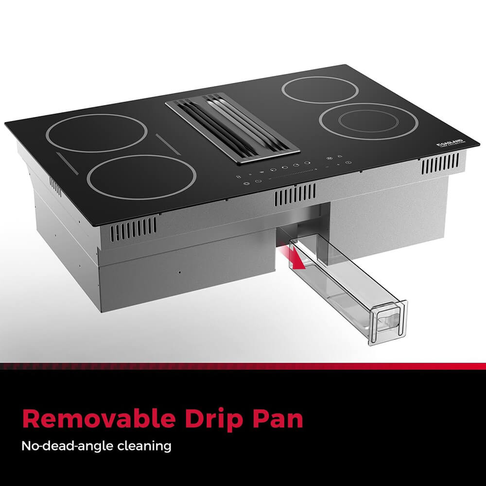 31.5'' 4 Burner Downdraft Vent Electric Cooktop
