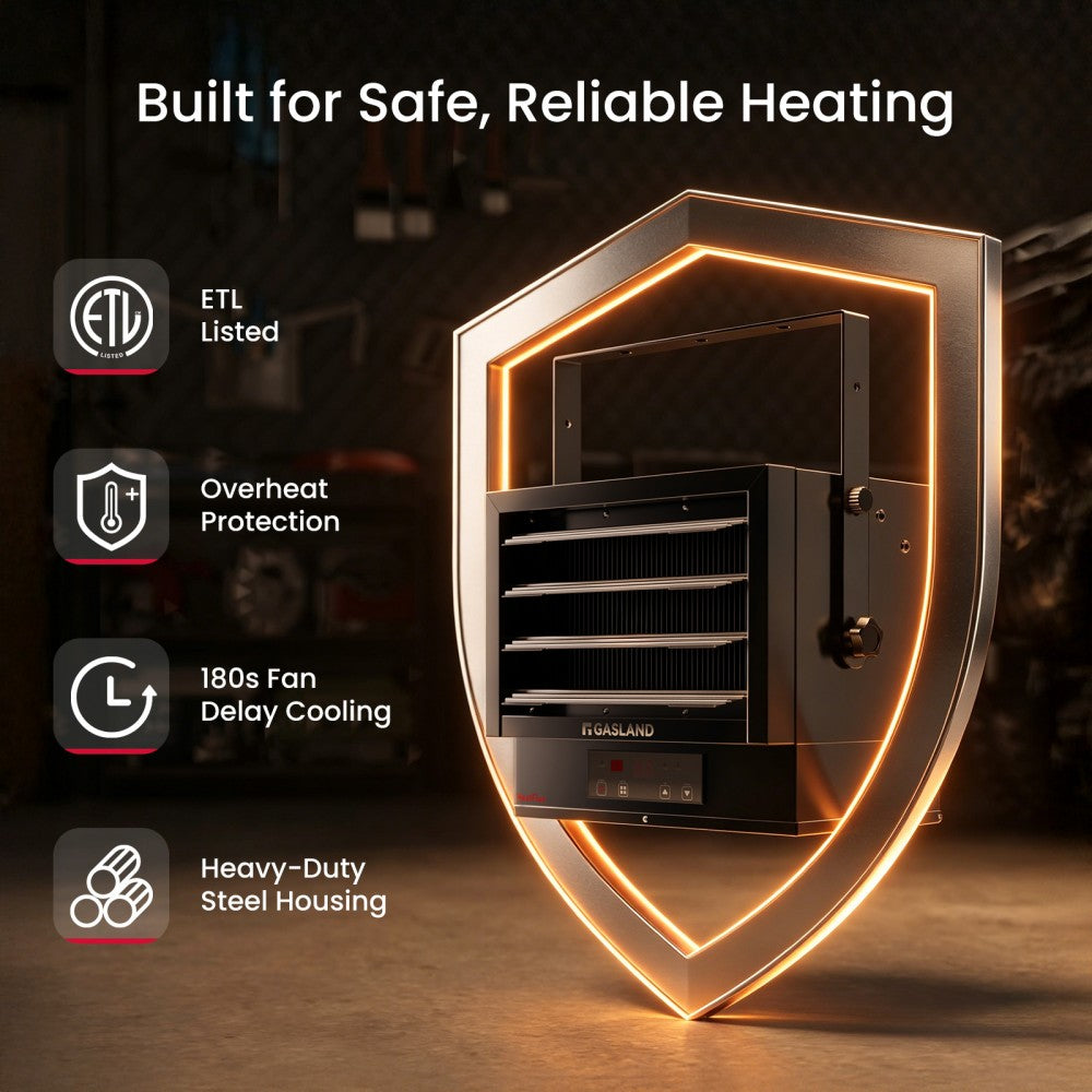 7500W Electric Garage Heater with Remote & Plug | 240V