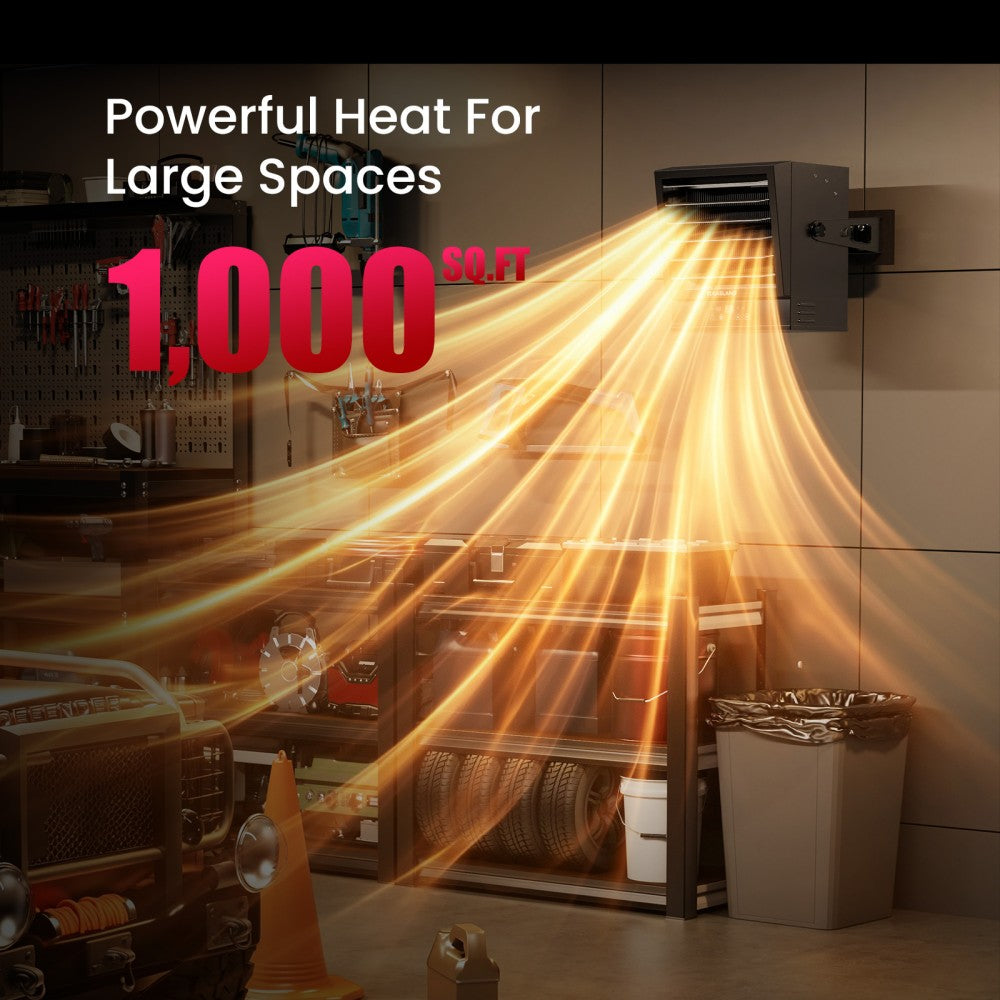 10,000W Heavy-Duty Electric Garage Heater with Remote | 240V