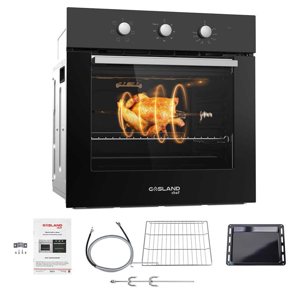 Gasland Chef 24 In. 2.3Cu.ft 6 Cooking Modes Built-in Electric Wall Oven - Black