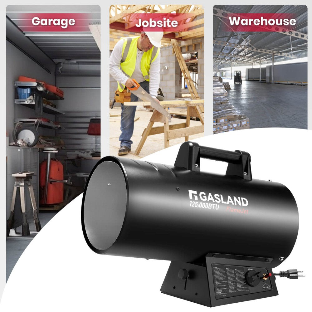 GASLAND Flame Jet Propane Force Air Heater 125,000 BTU
