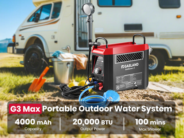 GASLAND GOSHOWER Portable Propane Tankless Water Heater With Built
