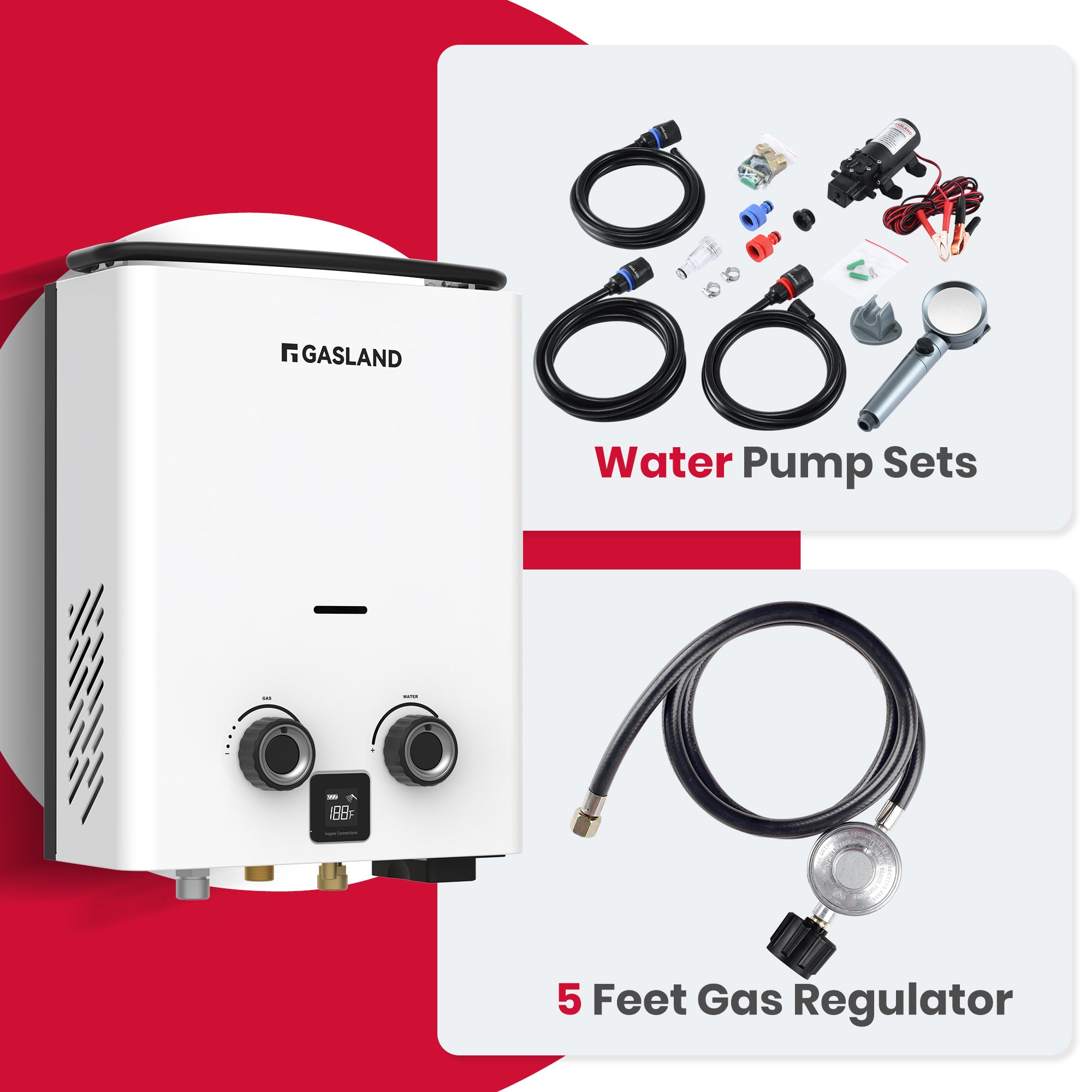 1.32 GPM Propane Tankless Water Heater With Pump Kit