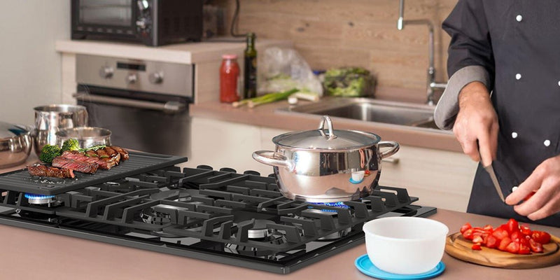 GASLAND 30Inch Downdraft Electric Cooktop – Radiant Glass Stove with 4 ...