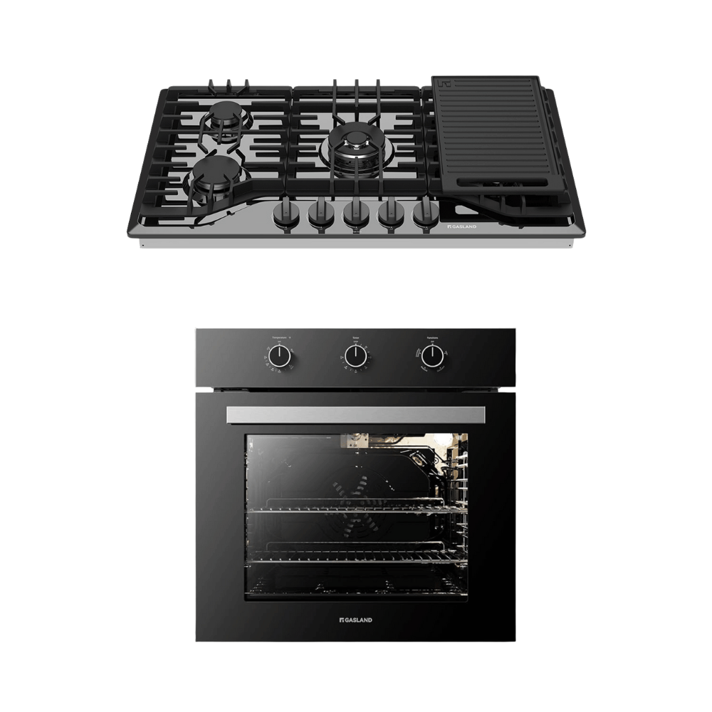 36'' Black Enamel Gas Kitchen Appliance Set