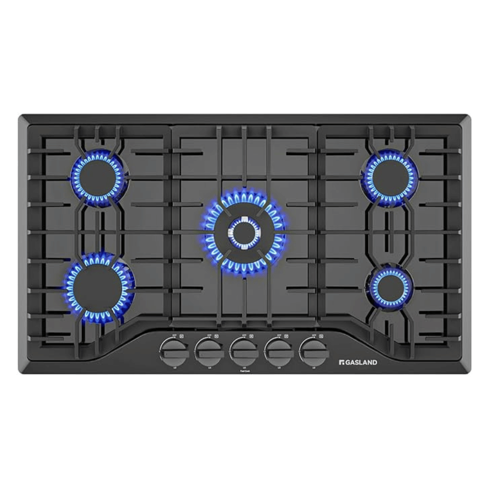 36" 5 Burner Enamel Glass Gas Cooktop