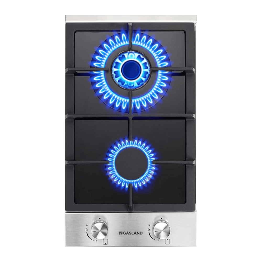 12" 2 Burner Tempered Glass Gas Cooktop