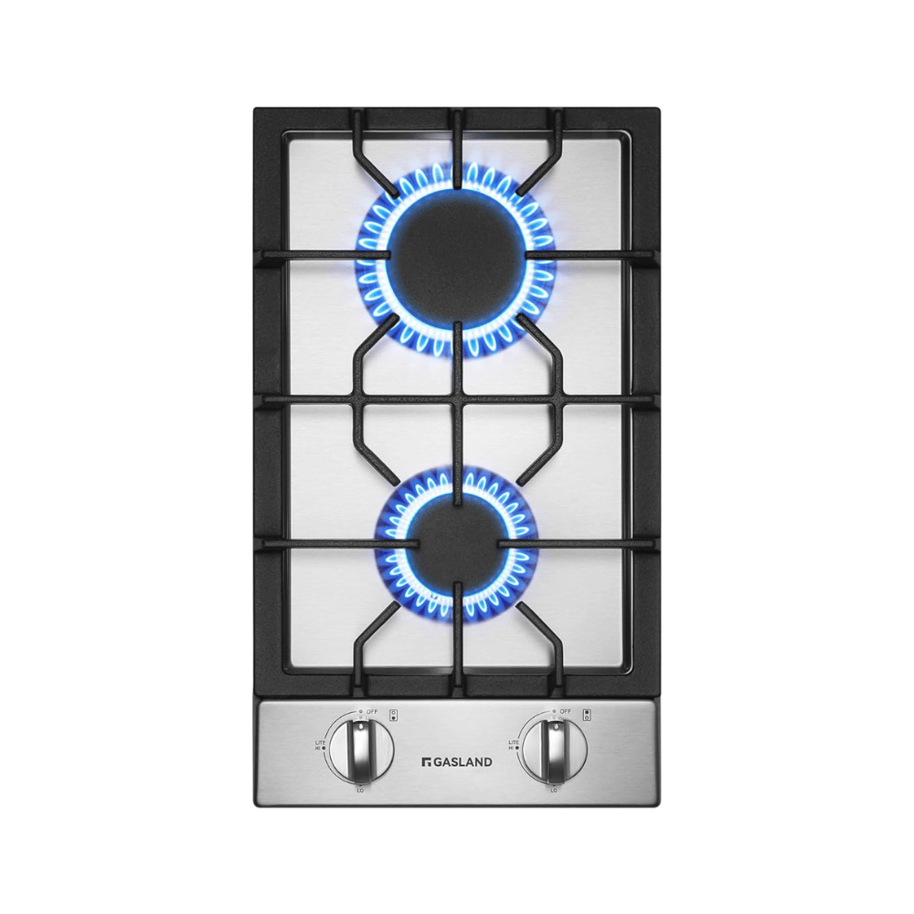 12" 2 Burner Stainless Steel Gas Cooktop