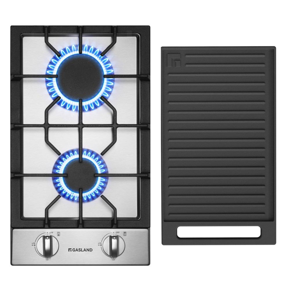 GASLAND 12 Inch 2 Burner Stainless Steel Gas Cooktop for Wholesale