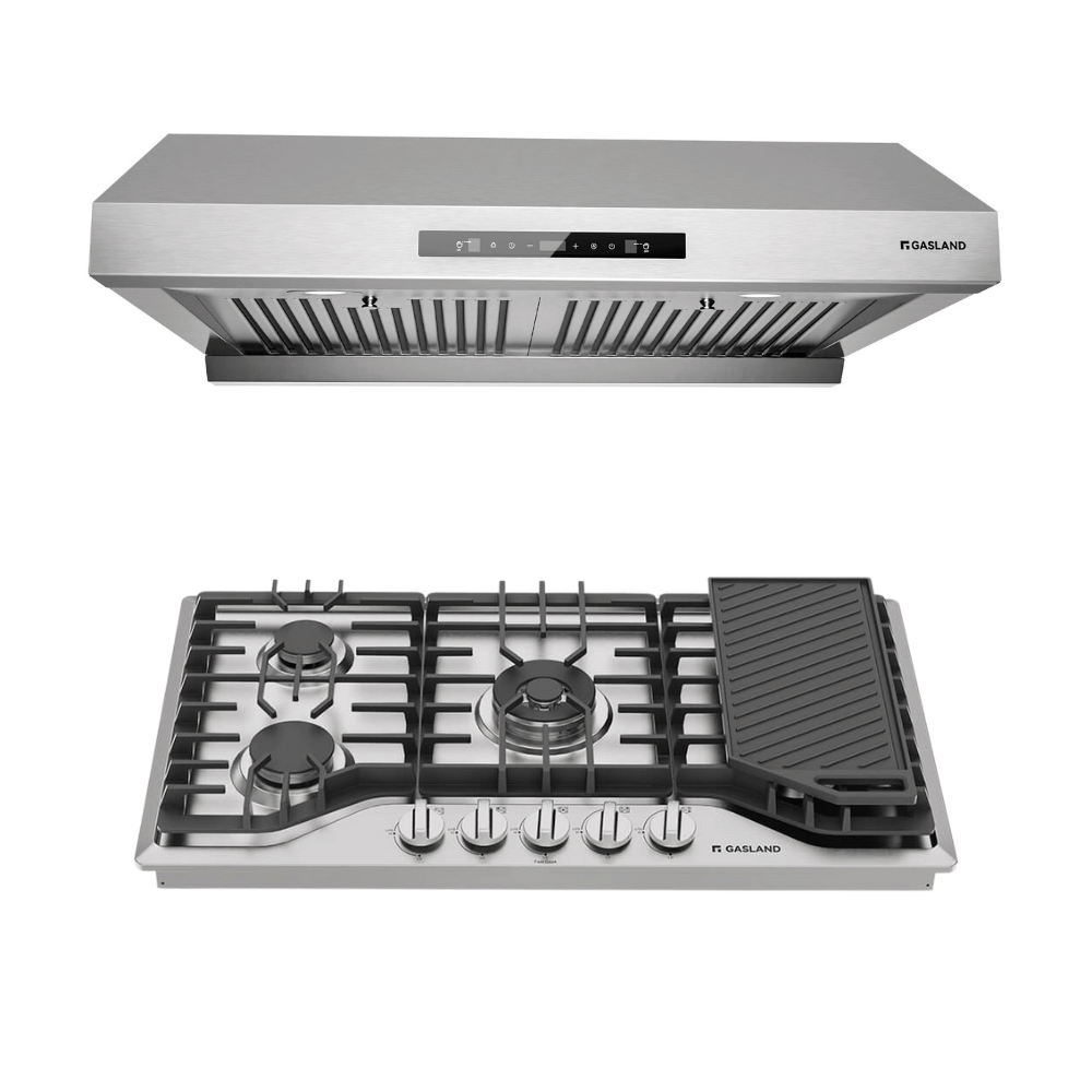 36'' Stainless Steel Gas Kitchen Appliance Set