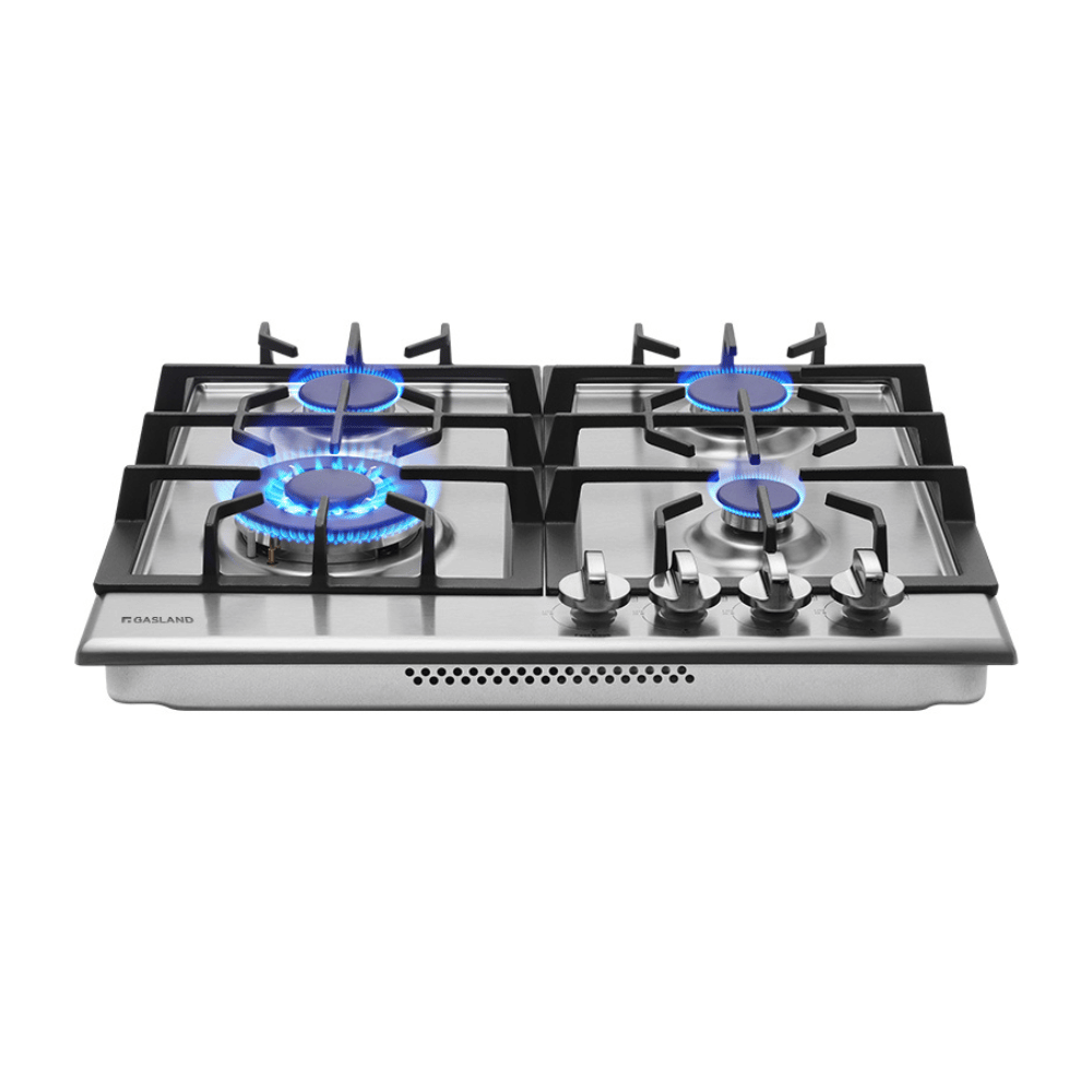 24" 4 Burner Stainless Steel Gas Cooktop