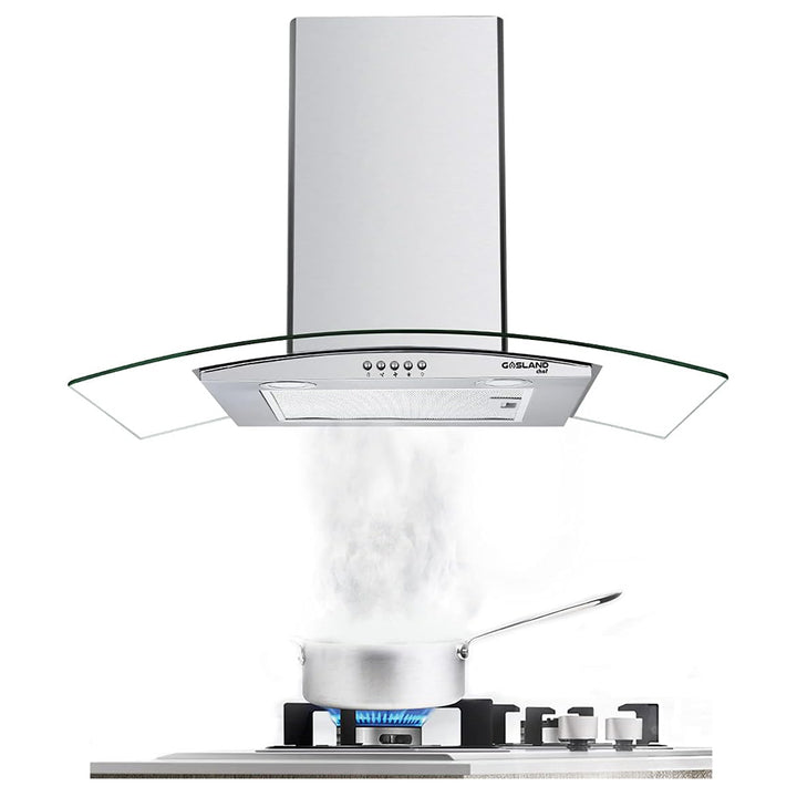 GASLAND Chef 30 Inch Ultra Quiet 3 Speed 210 CFM Ducted Push Button Control Stainless Steel Wall Mount Range Hood